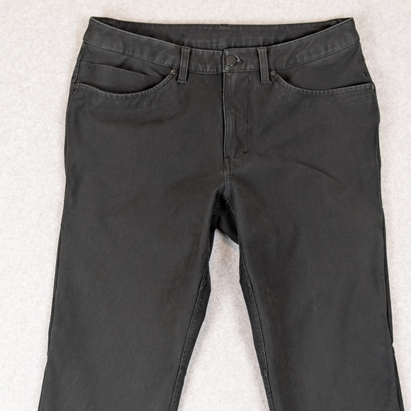 Lululemon ABC Utilitech Pants Mens 32 Black Stretch Canvas M5ABPS FITS LIKE SLIM - Picture 7 of 10